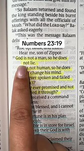1.5M views · 55K reactions | Numbers 23:19 #jeausoursaviour #blessingsfromGod #GodBless #Godblesseveryone #christian #blessedandthankful #ReadBible #JesusOurSavior #readbibledaily #blessedandgrateful | Read Bible | Facebook