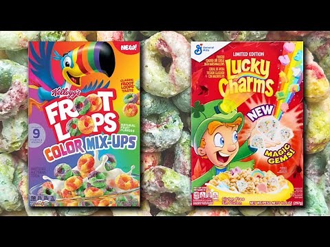 Froot Loops Color Mix-Ups & Lucky Charms New Magic Gem Marshmallows (2022)