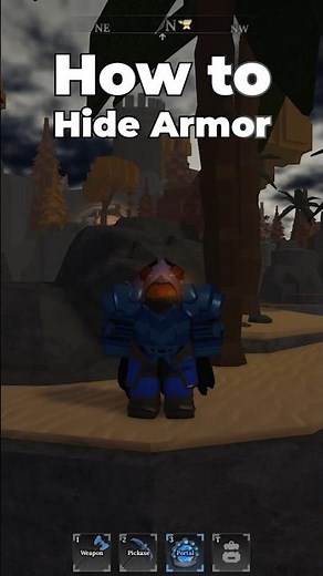 How to Hide Armor In Roblox The Forge #roblox