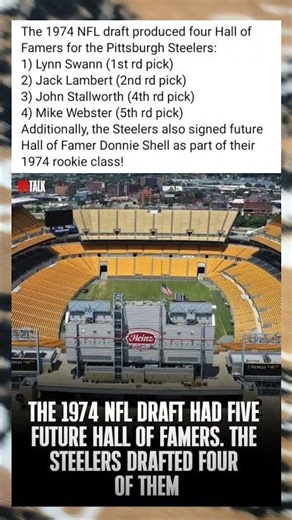 The 1974 NFL draft produced four Hall of Famers for the Pittsburgh Steelers #americanfootball #nfl