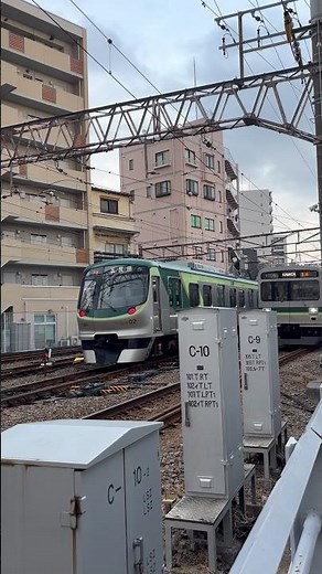 池上線、7000形 7102と1000形 1705 #ikegamiline