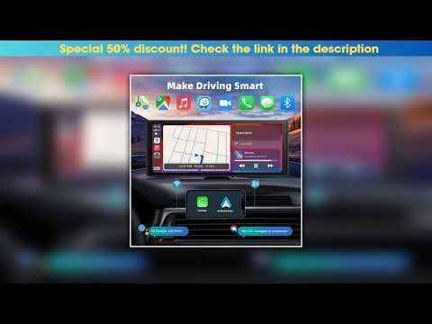First Look Universal Portable Carplay for Car Screen, Wireless Carplay Screen Wireless Car Stereo w