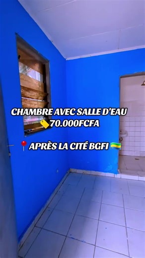 #𝗖𝗛𝗔𝗠𝗕𝗥𝗘 𝗦𝗜𝗠𝗣𝗟𝗘 𝗔𝗩𝗘𝗖 𝗦𝗔𝗟𝗟𝗘 𝗗'𝗘𝗔𝗨 🏷𝟳𝟬.𝟬𝟬𝟬𝗙𝗖𝗙𝗔 📍𝗖𝗛𝗔𝗥𝗕𝗢𝗡𝗡𝗔𝗚𝗘 𝗔𝗣𝗥𝗘̀𝗦 𝗟𝗔 𝗖𝗜𝗧𝗘́ 𝗕𝗚𝗙𝗜 𝗘𝗡 𝗩𝗢𝗜𝗘 𝗦𝗘𝗖𝗢𝗡𝗗𝗔𝗜𝗥𝗘 ⭐️ 𝗗𝗔𝗥𝗘𝗟 𝗜𝗠𝗠𝗢 𝟬𝟳𝟲𝟯𝟰𝟲𝟮𝟴𝟬//𝟬𝟲𝟮𝟭𝟲𝟬𝟱𝟮𝟯☎️ #libreville_gabon🇬🇦 #vidéo #gabon🇬🇦