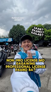 9K views · 102 reactions | Non-Pro License mo gagawing Professional License dito! Sabihin mo lang Angkas vlogger MotoKem referral code: AKS847 Kumpletuhin ang requirements at mag sign up na dito: www.aks.fyi/AngkasBikerRecruitment  #motokem #angkas #nonprotopro | MotoKem | Facebook