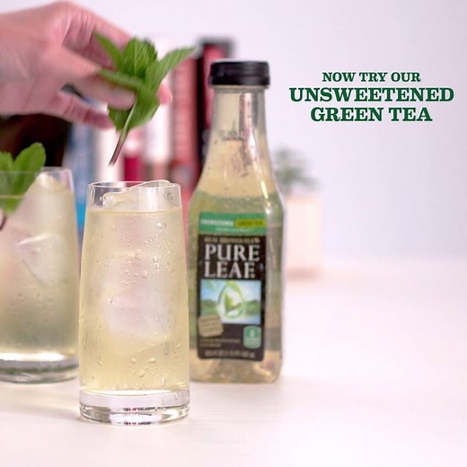 Zero calories. Zero sugar. Pure Leaf Unsweetened Tea, now available in Unsweetened Green Tea. | Pure Leaf