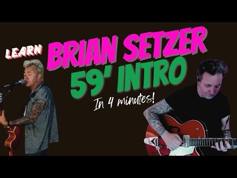 Brian Setzer - 59' (GUITAR INTRO) #guitarlesson #briansetzer #gretsch
