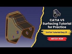 CATIA Tutorial Day 21 | CATIA Surfacing Part Practice | CATIA for Beginners