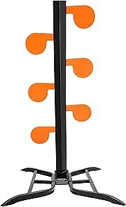 2Pcs AR500 Dueling Tree Paddle Steel Target Kit, 3/8" Shooting Sports Shooting Targets for Pistol and Rimfire Training and Shootings, Suitable for 2x4 Board Orange