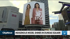 10K views · 72 reactions | Model Michaella Shannon says she endured racism while growing up in a small town in Saskatchewan, but learned to embrace her Indigenous identity — now on display on a massive billboard in Yonge-Dundas Square. | CityNews Toronto | Facebook