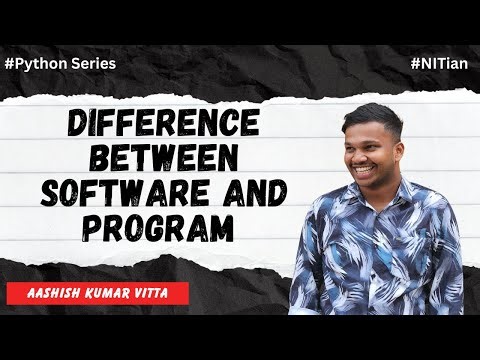 Difference between software and program | #python #series