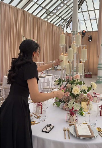 This is the level of perfect every event needs! BTS with Ilsa Planning & Design by Ilsa Events #weddingtok #ukweddingplanner #2026bride #weddingplanner