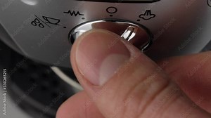 Espresso Machine Switching Off and On While Making Coffee Close Up