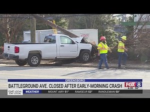 Crash with injuries reported in Greensboro on Battleground Avenue
