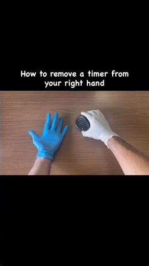 How to remove a timer from your right hand.