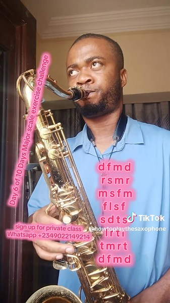 #Day 6 of 10 Days Major scale #Exercise #Challenge #30daysrant #saxophonelessons #howtoplaythesaxohone #jazz #fyp #viral #tenorsax #sax #tiktok #stem #explore