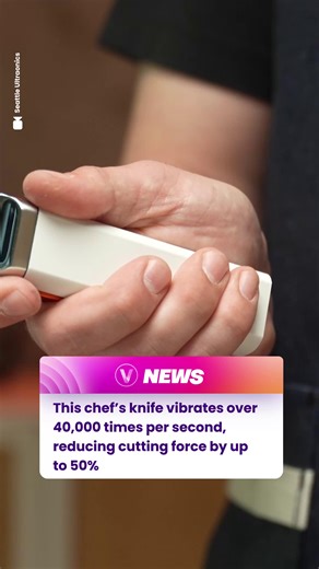 Revolutionary Ultrasonic Chef’s Knife for Effortless Slicing