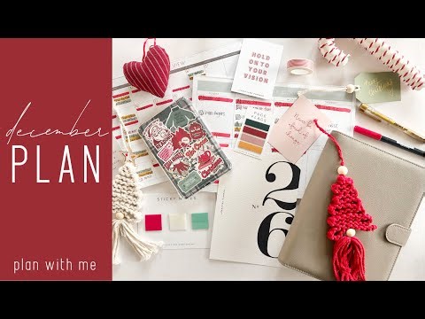 Plan with me | December planning set up