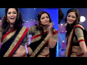 Serial actress saree navel dance | tamil | serial actress |