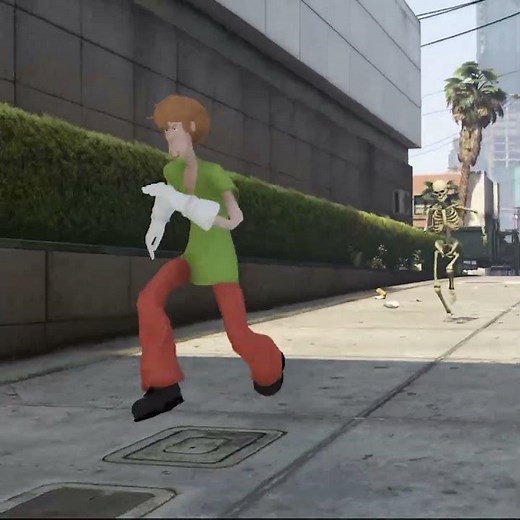 scooby-doo creepy run be like #gta5 #gta #gta5mods #scoobydoo