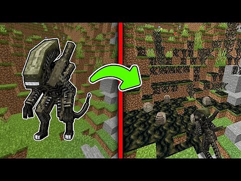 How to make ALIEN HIVE from ONE ALIEN in Minecraft