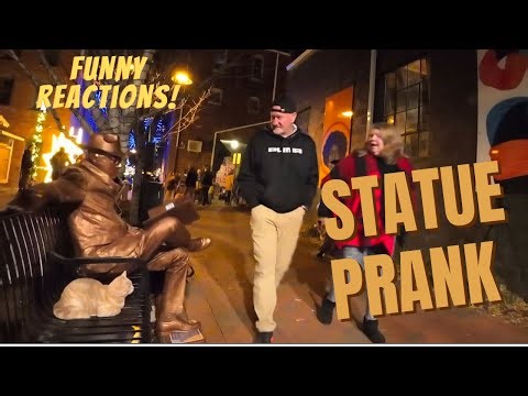 Bronze Statue Prank Gone Wild — Watch Their Reactions! 🤣😱