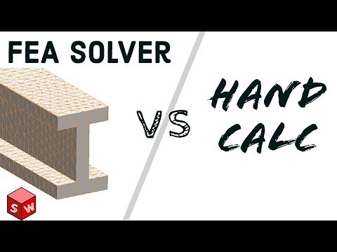 Solidworks FEA Software vs Hand Calculation | Basic Normal Stress Example