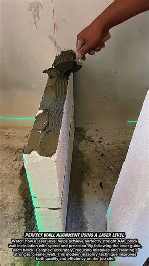 Perfect Wall Alignment Using a Laser Level #diyprojects #construction