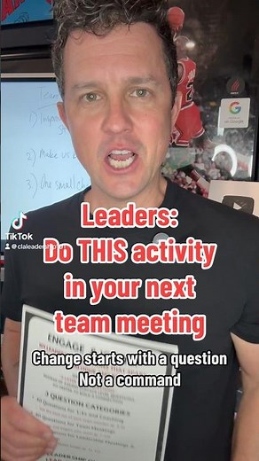 Leaders: Do THIS activity in your next team meeting 🙌🏻🔥 #management #leadership