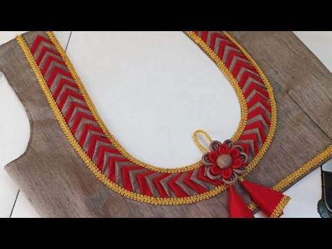 Very stylish blouse back neck design || cutting and stitching back neck blouse design || blouse