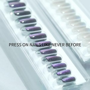 788 reactions · 48 shares | Holo nails, ombre nails and more are now available as press-ons with FINGER SUIT. It’s quick and easy! Now on Vanity Table✨ 懶 Simply peel and press for the instant change! 40 press-on pieces with 16 sizes. Anyone - including those with wide thumbs and tiny nails-can now transform one's hands!  Get your FREE easy-off REMOVER gift with your purchase. | VANITY TABLE | Facebook