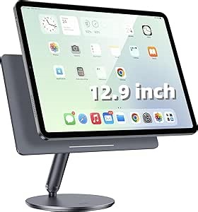 BENKS Magnetic iPad Stand, Infinity Pro 360?Rotating Tablet Mount, Foldable Portable Tablet Holder Stand for Apple iPad Pro 12.9" 6th/5th/4th/3rd, Air 13" 7th/6th (M3/M2)
