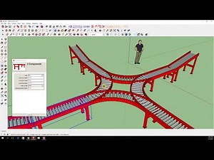 How to create a 3D Conveyor System with Sketchup in 3 minutes?