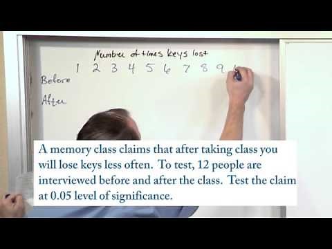 Lesson 13 Hypothesis Testing - Two Means - Dependent Samples, Part 3
