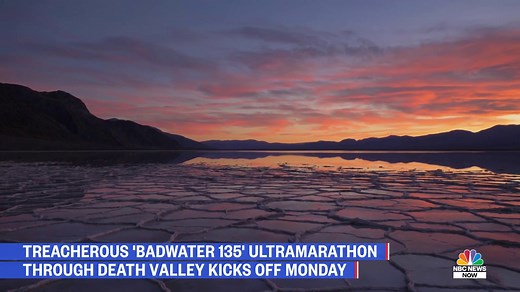 20K views · 135 reactions | WATCH: The Badwater 135 ultramarathon is set to start on Monday in California’s Death Valley, one of the hottest places on Earth. Kendis Gibson reports on this “marathon on steroids” and how it puts athletes to the test. - @NBCNewsNow | NBC News | Facebook