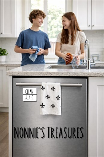 Clean / Dirty Dishwasher Magnet | 3x3 Inch Reversible Magnet for Dishes - Etsy Australia