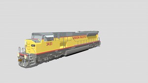 Union Pacific EMD SD9043MAC - Download Free 3D model by zairiq zairiq (@zairiqzairiq)