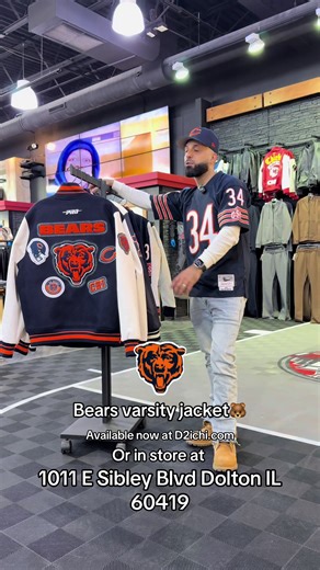 Shop Chicago Bears Varsity Jackets Online Now