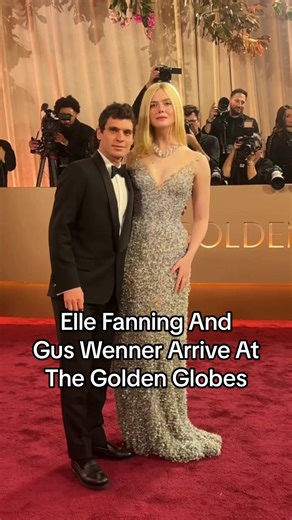 Elle Fanning and Gus Wenner Shine on Golden Globes Red Carpet