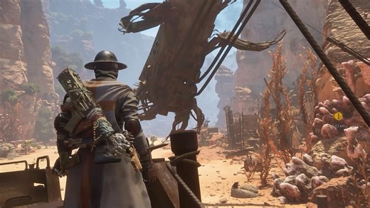 Get a peek at gameplay from Canyons, a co-op third-person action shooter where you'll command giant Crawlers, build your haven, and survive a brutal living world. Stay tuned for a 15-minute gameplay video coming to IGN's YouTube channel tomorrow! | IGN