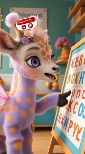 A Cute Giraffe Teaches ABCs, Numbers, and Kindness