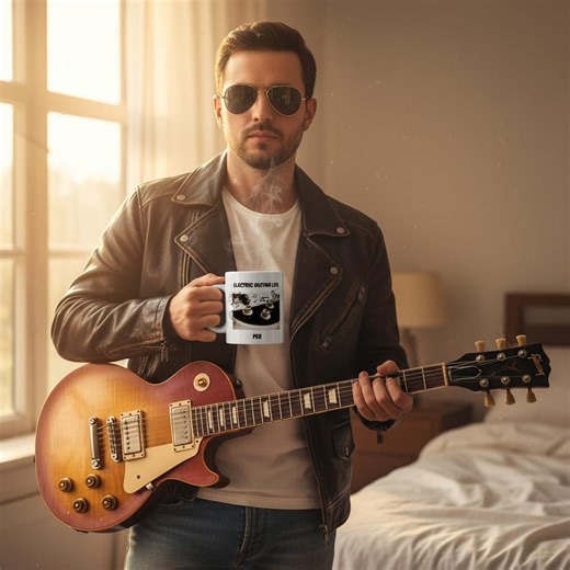 Personalized Guitar Life Mug - Unique Music Gift - Custom Electric Guitar Design - Etsy