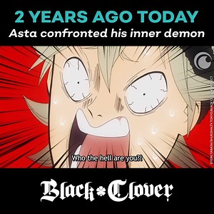 1.4M views · 39K reactions | Heya. Two years ago today, Asta confronted his demon for the very first time.  | Black Clover | Facebook