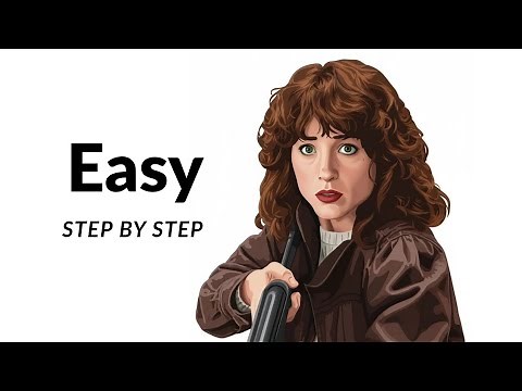 How to Draw Nancy Wheeler from Stranger Things | Easy Step by Step Drawing