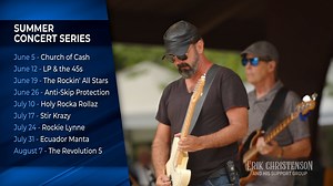 The Coon Rapids Dam will be rocking on Thursday nights this summer with a variety of music. The annual Summer Concert Series kicks-off on June 5 with Church of Cash, a Johnny Cash Tribute band. See full lineup here: https://www.coonrapidsmn.gov/1309/Summer-Concert-Series | CTN Coon Rapids