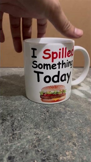 Customizable White Coffee Mug I SPILLED SOMETHING TODAY