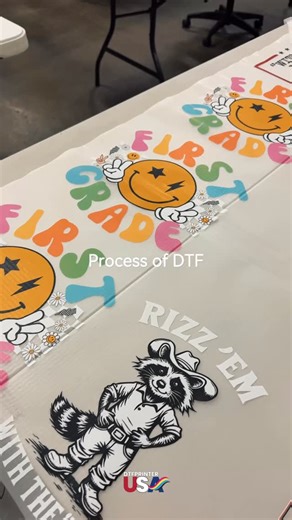 DTF Printer USA: DTF Printer & supplies on Instagram: "DTF process, step by step 👀 Print → Powder → Cure → Press Clean. Sharp. Long-lasting. #DTFProcess #DTFPrinting #DTFTransfers #DTFPrinterUSA #DirectToFilm"