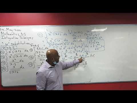 Mathematics N5 Integration algebraic substitution
