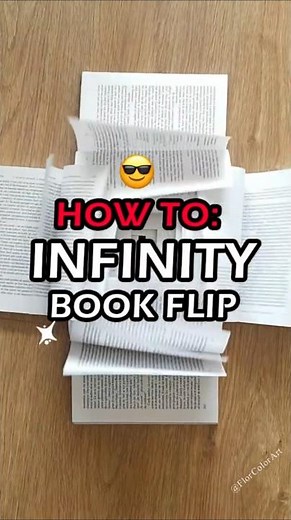 😎😎HOW TO: INFINITY BOOK FLIP Trend for when you're bored #manga flip #books #diy #satisfying #viral