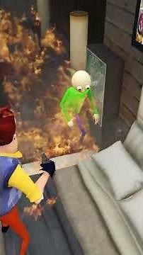 HELLO NEİGHBOR BALDİ YAKTI İNTİKAM ALDI #shorts #gta5 #gta5mods #baldi #helloneighbor