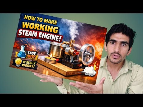 How to Make a Simple Steam Engine at Home | Easy Science Project | Working Model